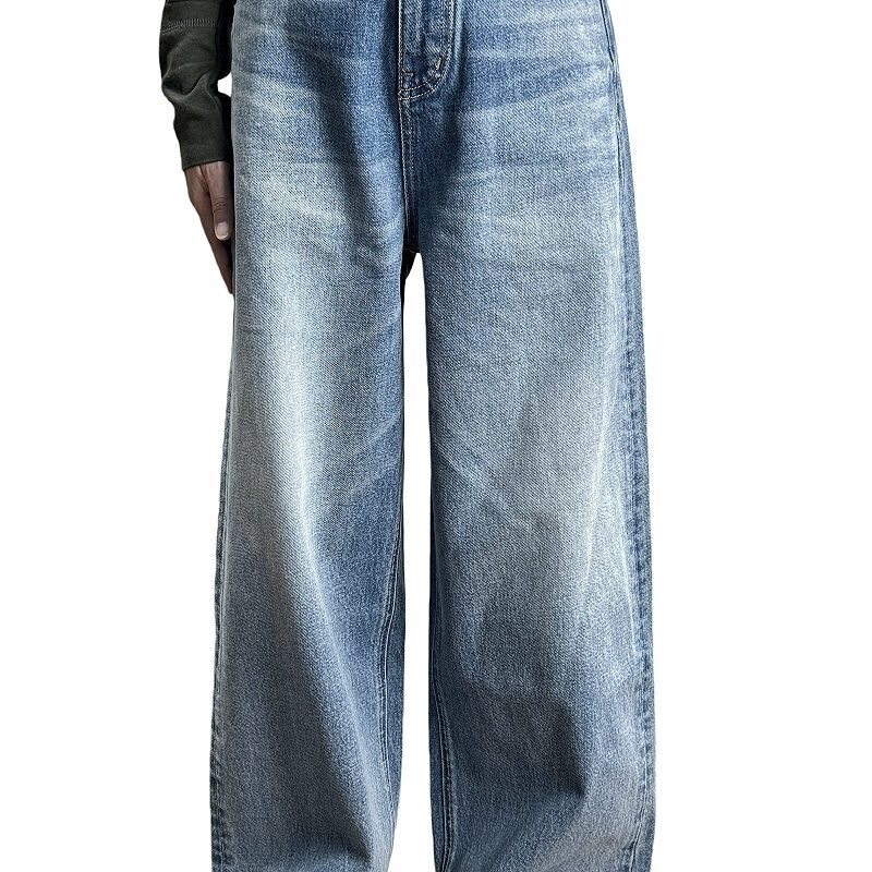 女装阔腿弯刀牛仔裤16#